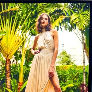 Retrofête metallic lame gown